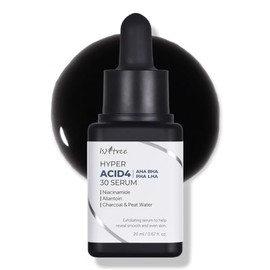 Isntree Suero Exfoliante Facial Hyper Acid 4 30 - Serum Coreano de Enjuague con 30 Aha Bha Pha Lha, Niacinamida y Carbón, Poros, 20 Ml                