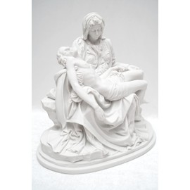 Vittoria Collection 10.5 Inch Pieta by Michelangelo Jesus Mary Statue Sculpture Figurine Made in Italy