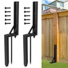 Wpbhk 2PCS Fence Post Repair Kit Heavy Duty Fixer Anchor