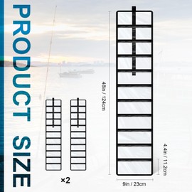 Soulchen 2 Pcs Roll up Fishing Lure Wraps Set 10 Pocket Clear PVC Lure Covers for Fishing Rod Easily See Lures Hook Covers Bait Storage Protector Saltwater Tackle Boxes Bag