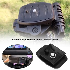 The Lord of the Tools 2PCS 41mm & 43mm Tripod Quick Release Plate Camera Mounting Adapter Tripod Head Screw Adapter Mount Camera Fixing Support Black