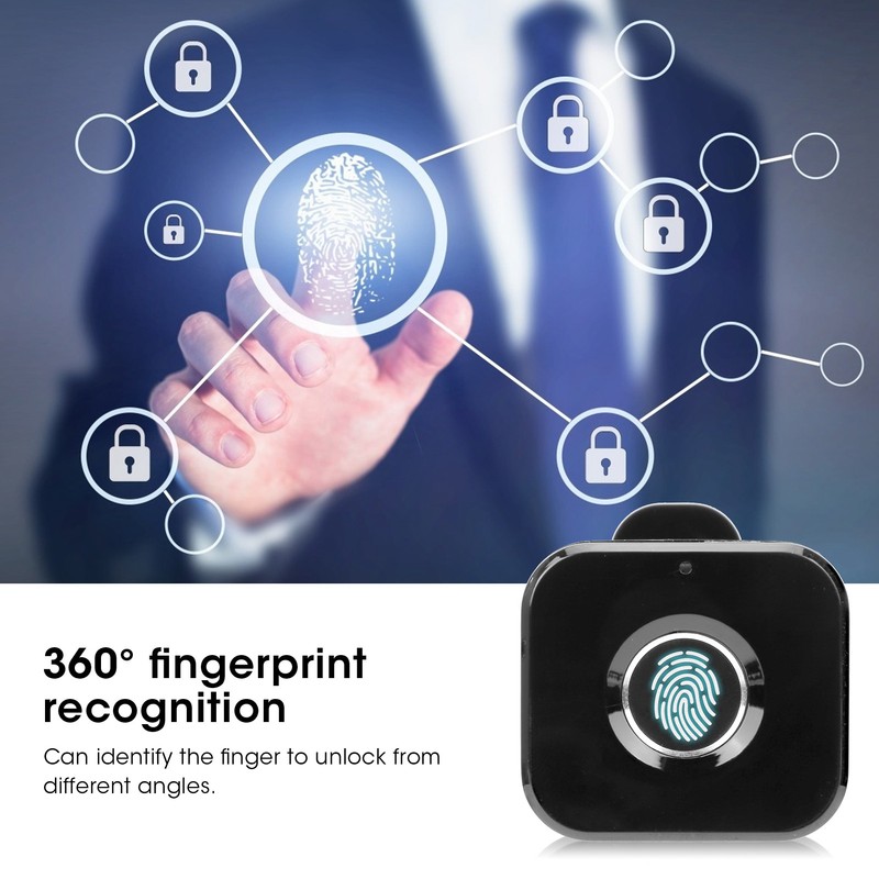 Intelligent Fingerprint Lock USB Charging Anti Theft Security Lock for