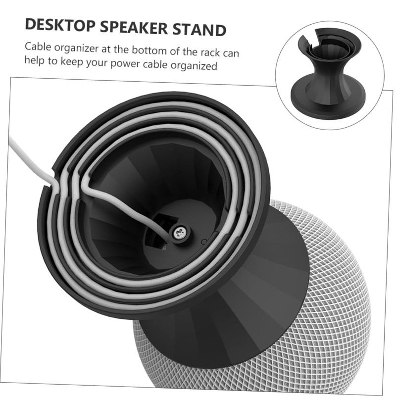 SEWACC Tabletop Speaker Holder for Mini Practical Wire Management Bracket