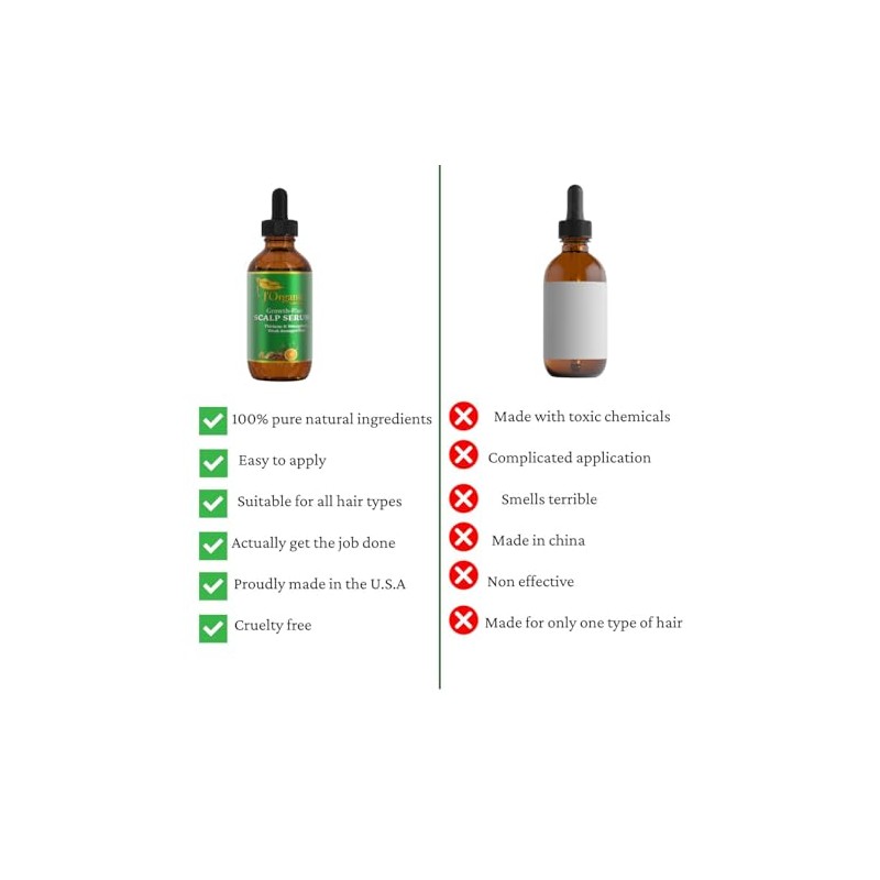 J'Organic Solutions Aceite para crecimiento del cabello, 2 onzas