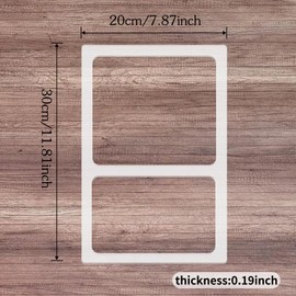 Betagt Valet Tray Router Templates, 5mm Thick Acrylic Templates for Woodworking, DIY Router Inlay Template for Painting Supplies and Craft Projects Kitchen Tracing Guide Tools (Style 4)