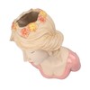 Modern Ceramic Face Vases Decorative Modern Style Shy Girl Flower
