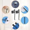 HRXMS 20 Pieces Replacement Flashlight Clip for Removable Accessories, Black