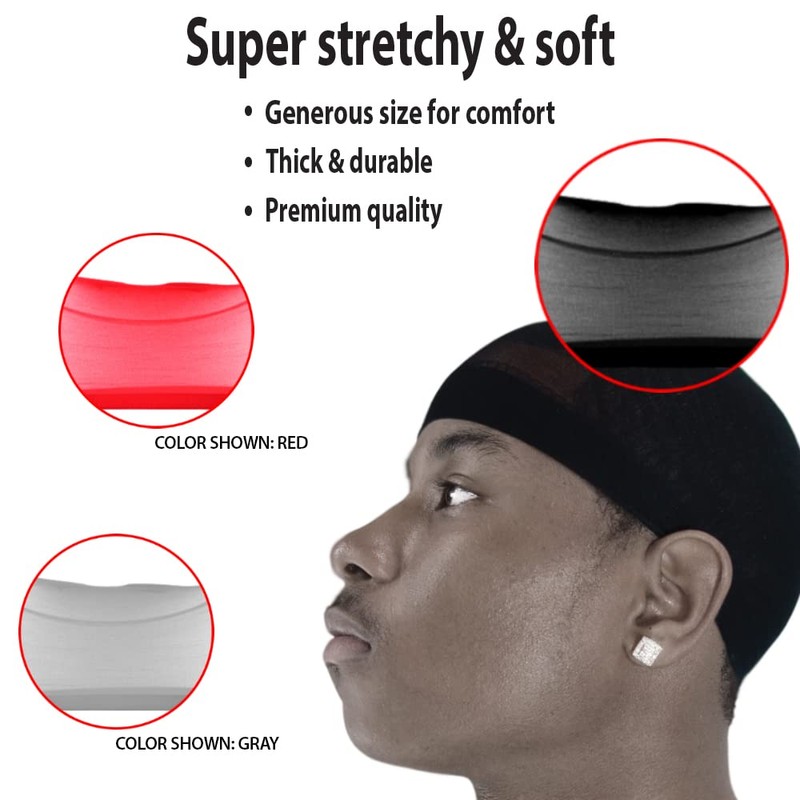 4 Pcs Wave Cap Stocking Caps Stretch Compression Long Lasting