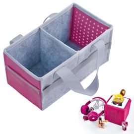 Vicloon Bag for Toniebox Starter Set and Accessories Storage Bag, Toniebox Audio Player Felt Organizer Bag, Travel Carrying Bag with Handle for Toniebox, Carrying Case Bag for Toniebox & Accessories