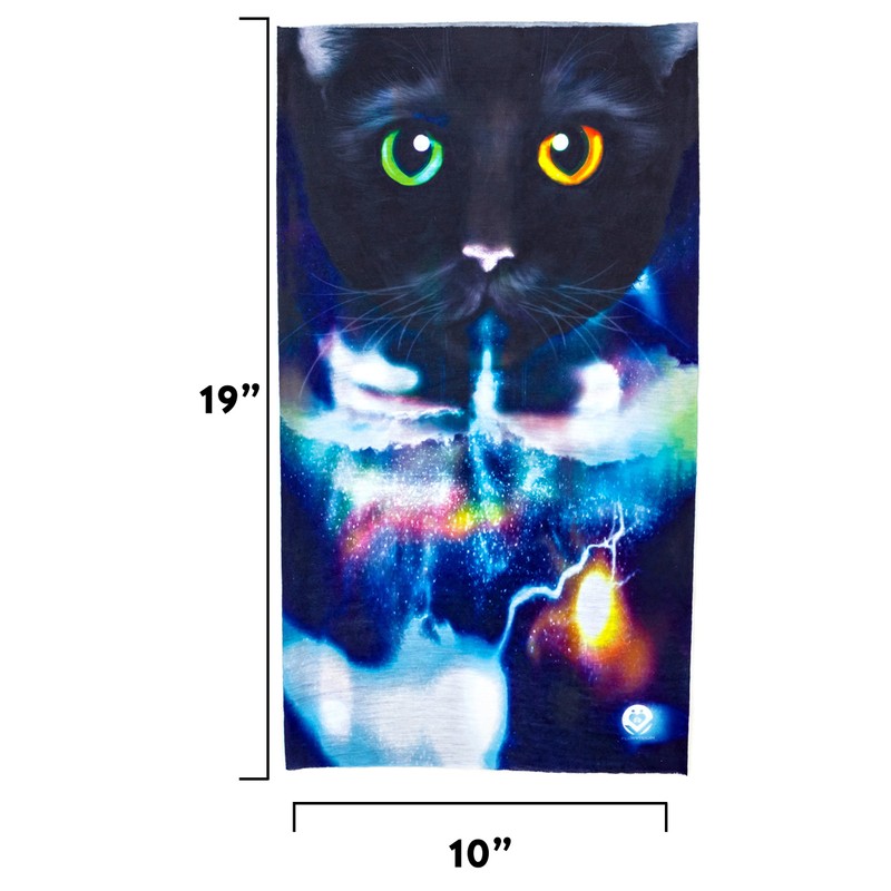 Bandana sin costuras, estilo ligero y protección, Galaxy gato, Talla