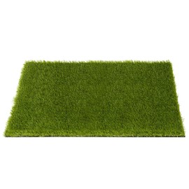 CooRug Artificial Grass, 30 x 17 Inches Fake Grass for Puppies & Cats, Washable Dog Grass Pee Pads with Drainage Holes for Pet Rest Area Outdoor Indoor Door Mat Decoration