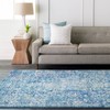 Livabliss Janine Vintage Medallion Area Rug, 3'11" x 5'7",Teal Teal