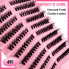Eyelash Extensions Set, 200 Pieces, Fluffy Artificial Eyelash Clusters, Lashes