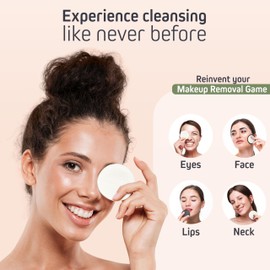 Ecolifestyle Reusable Makeup Remover Pads (20 Pack) - Reusable Cotton Rounds with Laundry Bag & Metal Storage Box | Eco-Friendly, Zero Waste | Bamboo, Terry & Charcoal Washable Face Pads