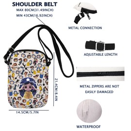 Cartoon Movie Crossbody Bag Horror Lover Gift Fantasy Cartoon Movie Fans Carry-on Bag (WT-Cora CB CA)