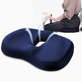Betued Memory Foam Seat Chair Cushion, Seat Cushion,Memory Foam Seat Cushion,Memory Foam Cushion for Long Sitting Office Workers Multi Use Car Gaming Office Chair Cushion