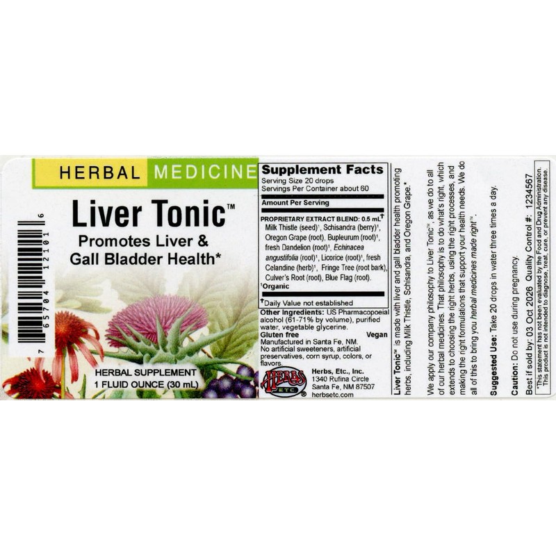 Herbs Etc. Liver Tonic™ 1 oz
