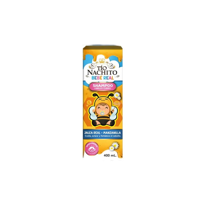 Shampoo Tio Nachito Bebe Jalea Real + Manzanilla 2 Pzas