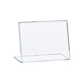 VITAdisplays® DIN A9 price tag holder, landscape, made of original PLEXIGLAS®, transparent (NE-330Q)