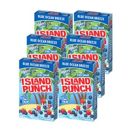 Wyler's Light Island Punch, Blue Ocean Breeze, 10 CT, (Pack of 6)