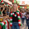 GRUPO CARNAVALLIA 2 Guías Flor Cempasúchil Tricolor Artificial Día Muertos