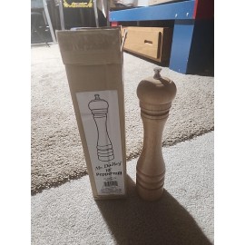 Mr. Dudley Vintage Mr. Dudley/Gessner PepperMill 10" Natural #MRD7CS10PN NIB