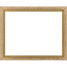 Lightweight Oil Painting Frame GD8201 UV Protection Acrylic Wall Hook Included F Size (Gold, Thumbhole)