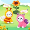 Crochet Kit for Beginners, 2PCS Bee and Butterfly Cats Crochet