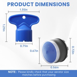 M922882-0070A Aerator Flow Restrictor Service Kit Replace for American Standard 1.5GPM PCA Chache Aerator with Remove Tool (2 Set)