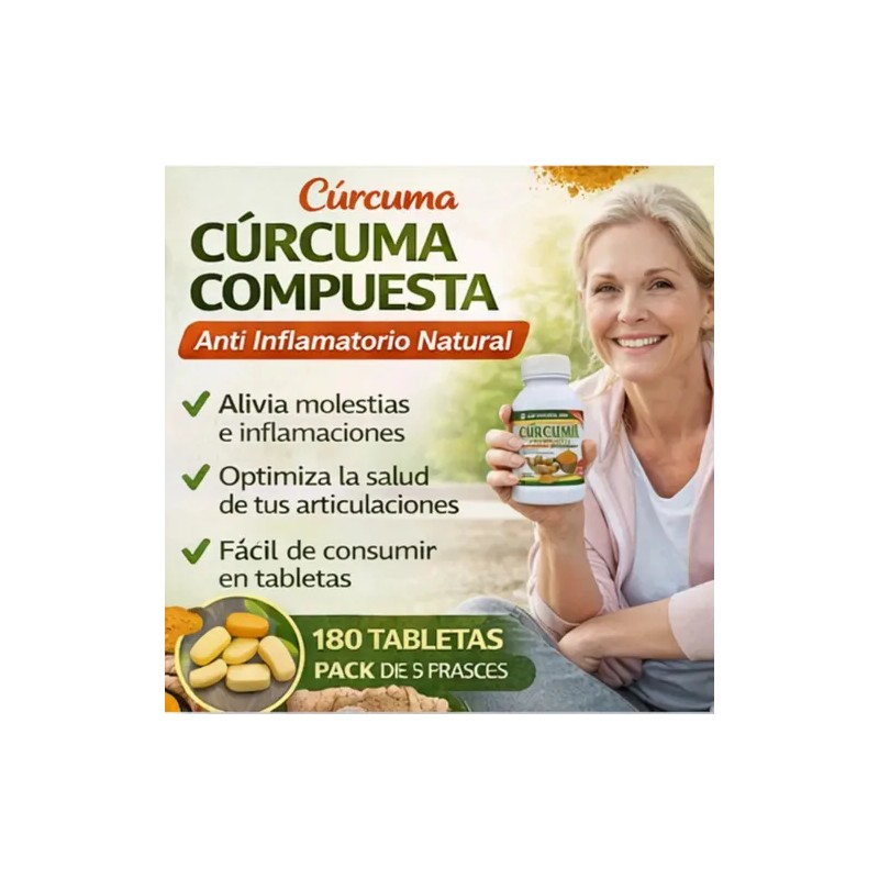 Cúrcuma Compuesta Anti Flamatorio Tabletas Pack Sabor