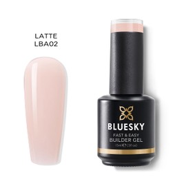 BLUESKY Fast & Easy Builder Gel, Easy and Time-saving Nail Extension, Long Hold of up to 3 Weeks (LBA02 Latte 15 ml)