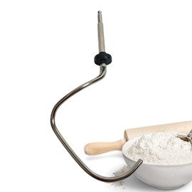 Lichtblau Dough Hook 2666 for Bosch Food Processor, Replacement Dough Hook Suitable for Bosch MUM4 and MUM5, Stainless Steel Dough Hook for Food Processor, Accessories Bosch MUM4/MUM5, Replacement