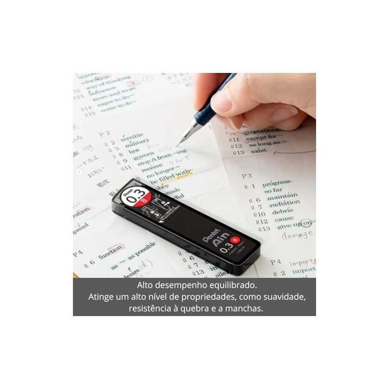 Pentel Ain Leads Refill - 0.5mm B