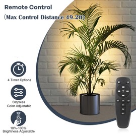 Junview LED Spot Lights Indoor with Timer and Remote Stepless Adjustable Color Temperature and Dimmable Uplighting Indoor Accent Up Lights for Home Plant Artwork Pictures 1Pack