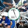 Spark Plug Socket Wrench Set | Carbon Steel T-Handle Socket