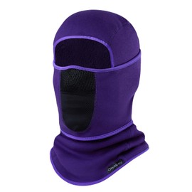 Balaclava Ski Mask (with Breathable Holes) Windproof Winter Fleece Neck Face Warmer for Men&Women（Black+Black）