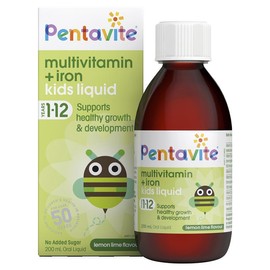 Penta-vite Pentavite Multivitamins with Iron Kids Oral Liquid 200mL