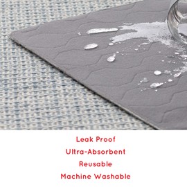 Brindle Washable Puppy Training Pads - 2-Pack - Reusable Puppy Pads - Waterproof Non-Slip Pet Pad - Pee Pads for Dogs