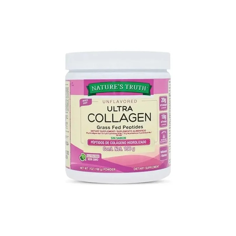 Colágeno Hidrolizado en Polvo Sin Sabor 198g Hydrolyzed Collagen Powder