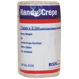 BSN Handy Crepe Heavy Cotton Bandage, 7.5 cm x 2.3 Meter Size, Tan