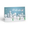 Stonehouse Collection | Christmas Village Scene Holiday Card | Beautiful
