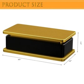 YEICXOH Pre Press Mould Pre-Press Mould for Solvent-Free DIY Extraction and Pre-Press Mould & Press Mould (2 x 4 Gold Black Gold)