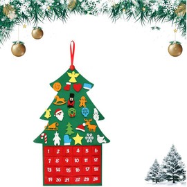 Christmas Advent Calendar, Felt Advent Calendar, Fabric Advent Calendar, Christmas Calendar DIY, Felt Santa Advent Calendar, Advent Calendar Pockets, Wall Hanging Christmas Decoration