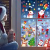 Wothfav 79Pcs Christmas Window Stickers – 9 Sheets Removable Static