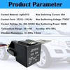 Kalmaegee 2Pack 12V 40A Relay with Relay Socket and Wiring