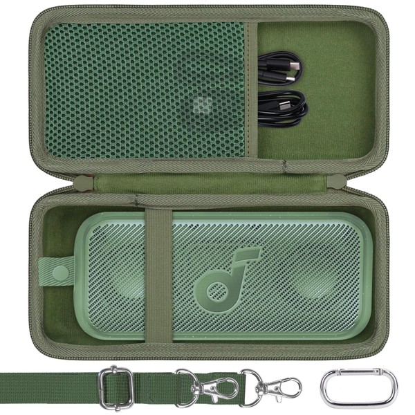co2CREA Hard Carrying Case for Soundcore Motion 300 Portable Bluetooth Speaker, Bag Only, Green