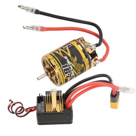RC 540PLUS V2 5 Slot Brushed Motor Set with 80A ESC for 1/10 1/12 RC Crawler Car Boat16T