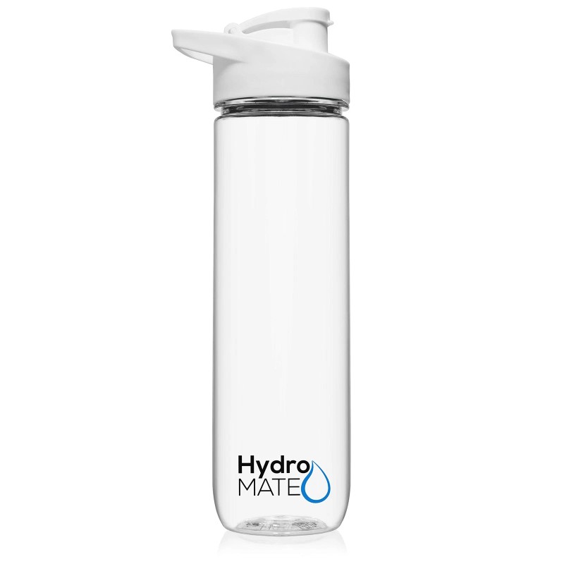 NatureWorks HydroMATE 32oz Motivational Water Bottle (White)