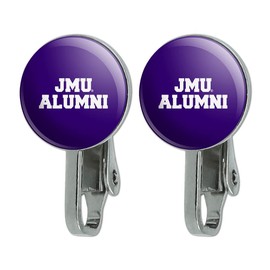 James Madison University Alumni Novelty Clip-On Stud Earrings