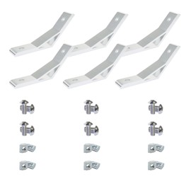 BLCCLOY 6Pcs 1010 120 Degree Angle Bracket 1" x 1" 10 Series Aluminum Extrusion 60deg Joint Connector Brace for Slot 60° Corner Joiner 120deg 1 Inch Extruded Aluminium Profile